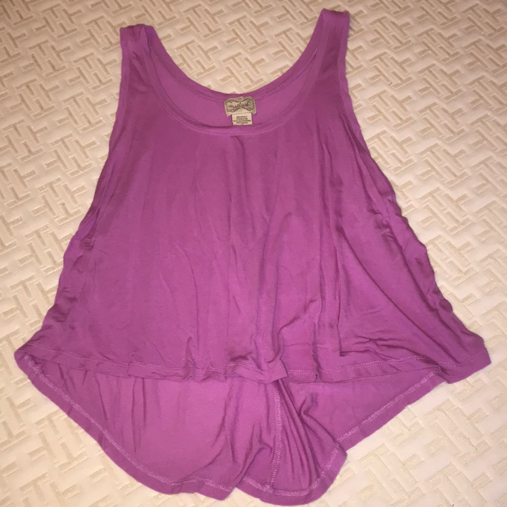 Lavender crop top tank